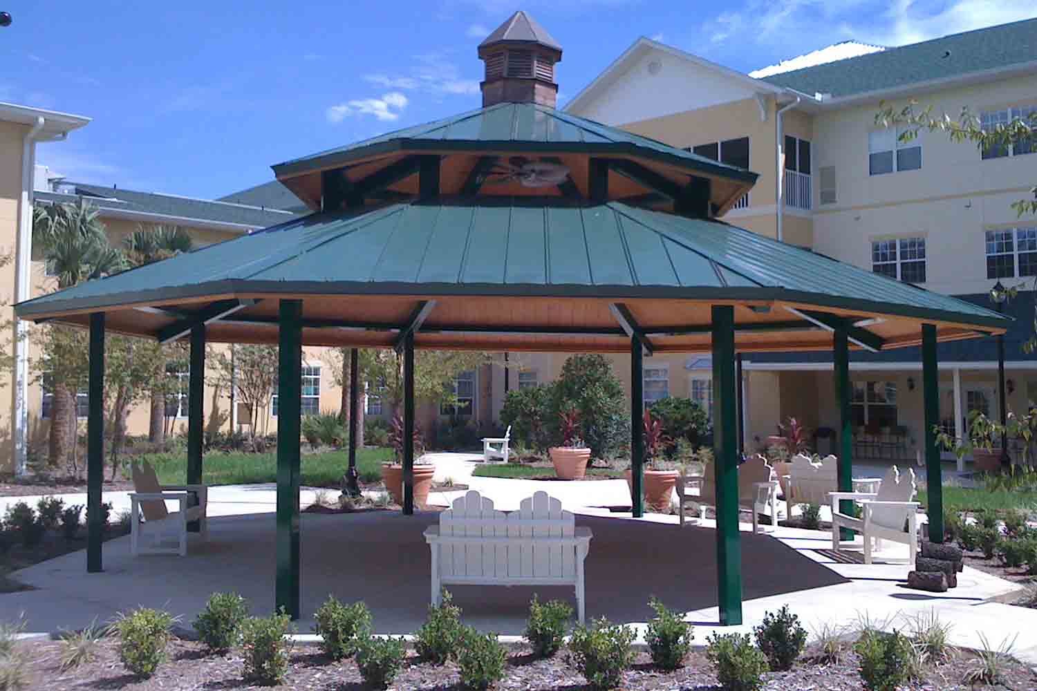 gazebo on patio