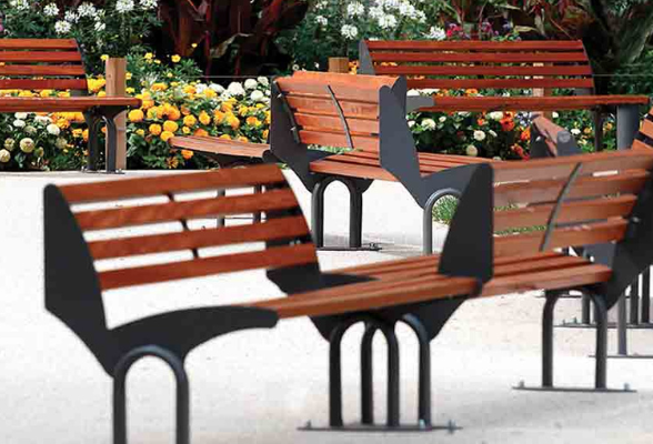 Commercial benches outdoor hot sale