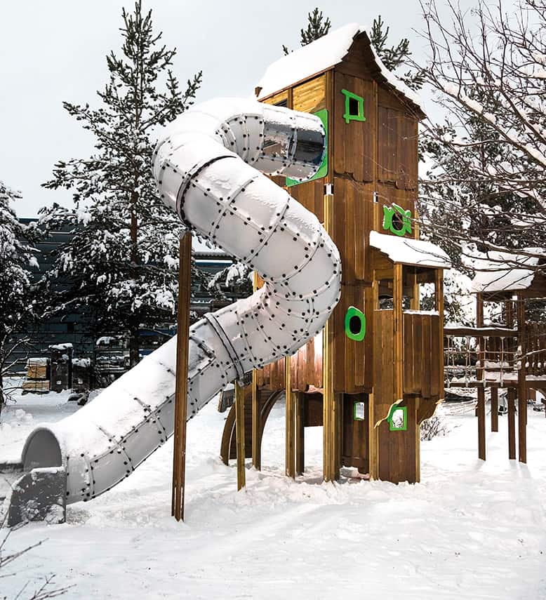 outdoor playground equipment wood