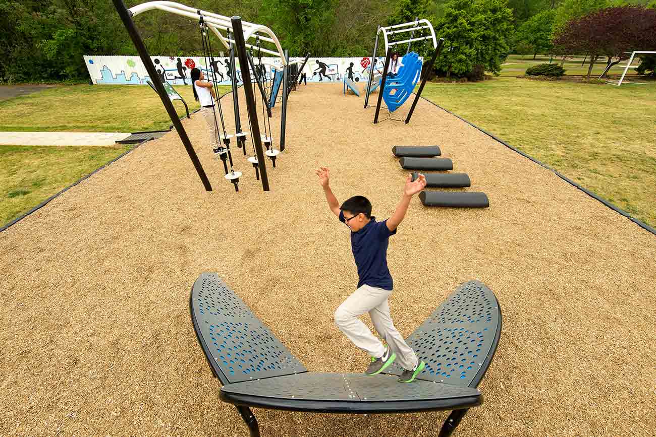 Fitness focused playground